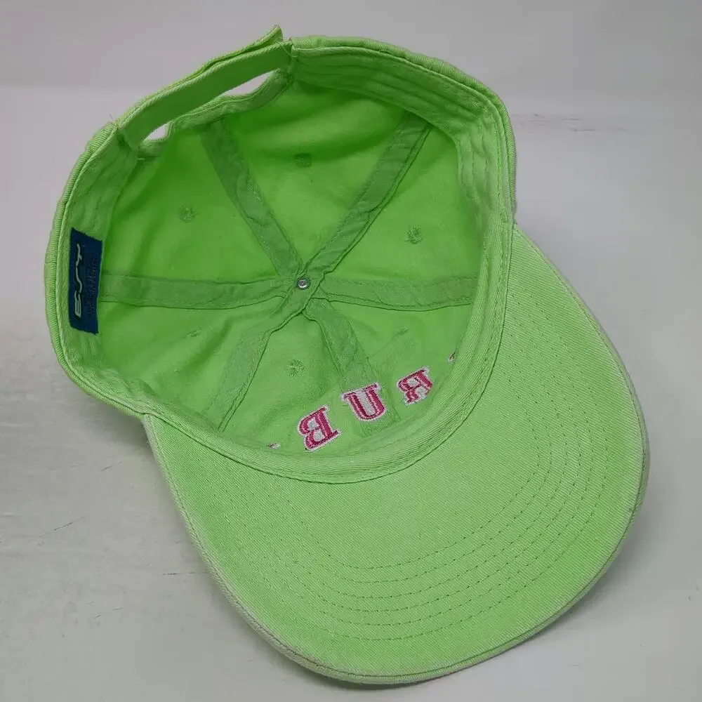 EST Aruba One Happy Island Baseball Cap Green One Size Strapback Hat Cotton